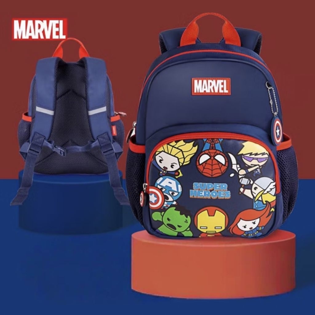 Tas Ransel Waterproof Anak ORIGINAL Marvel Kualitas Premium