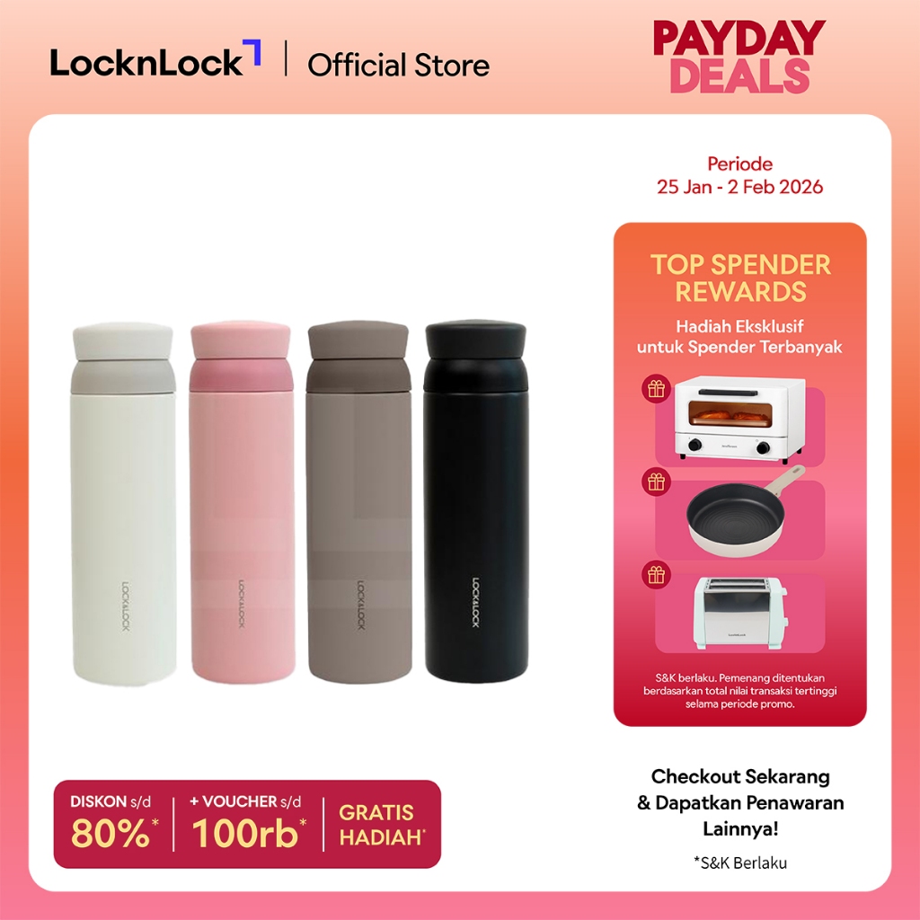 LocknLock Screw Tumbler 450ML - LHC4212