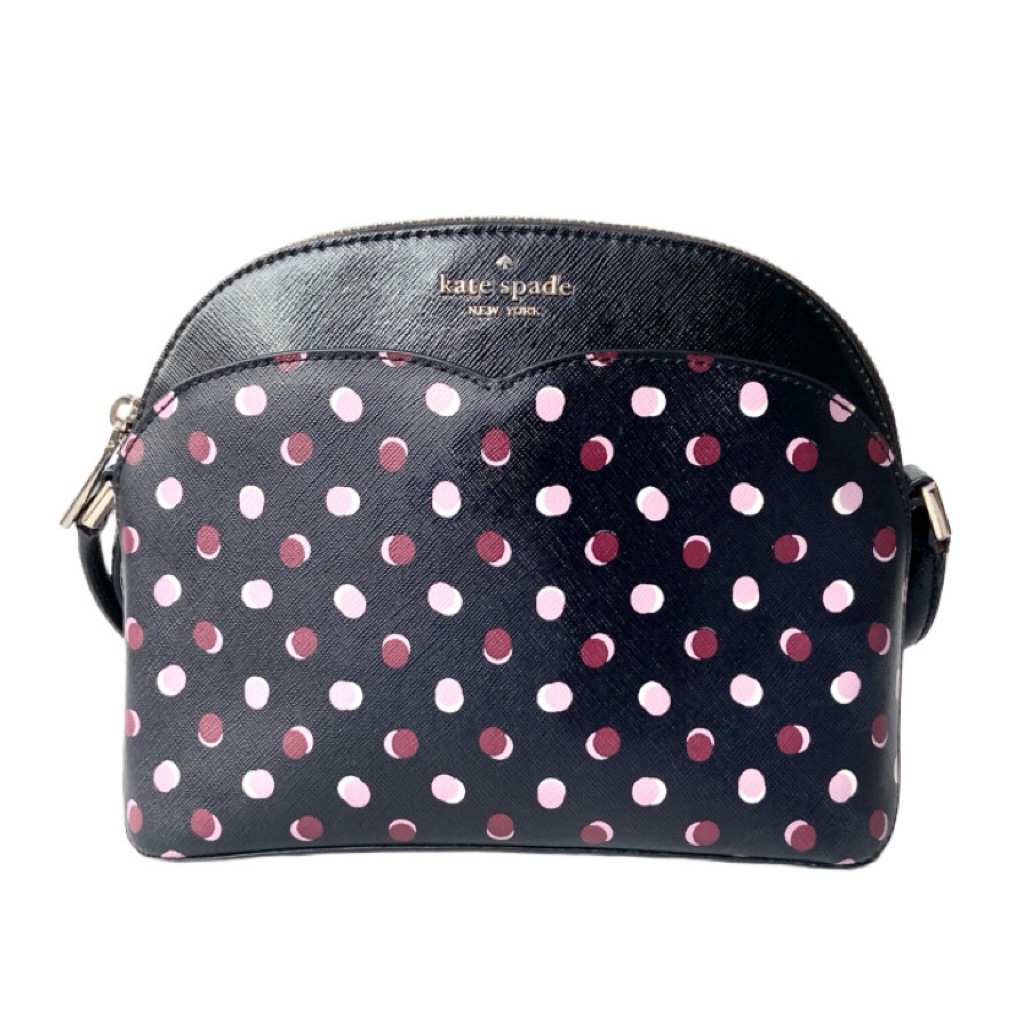 Authentic Original Preloved Kate Spade KS Dome Crossbody Payton Fiesta Dot Blackmulti Bag