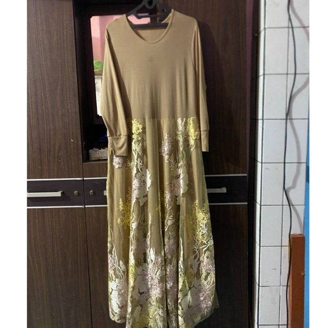 Preloved Gamis Rabbani | Dress Brukat Preloved | Preloved Murah | forbeloved