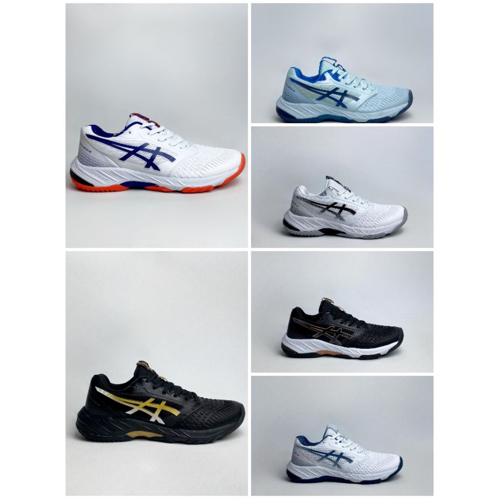 Sepatu asics volly pria wanita netburner ff 3 decit olahraga volleyball
