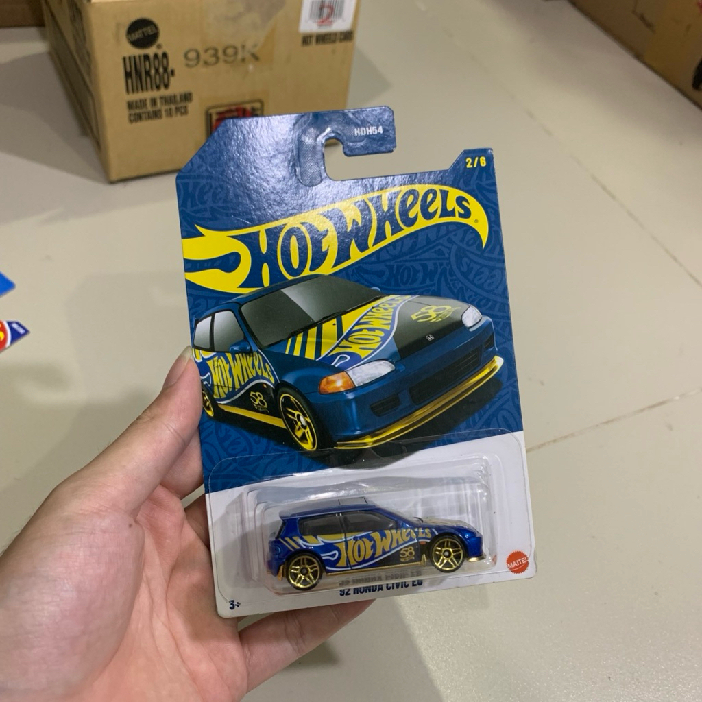 Hotwheels Honda Civic EG Estilo Biru - Anniversary 58th 2026