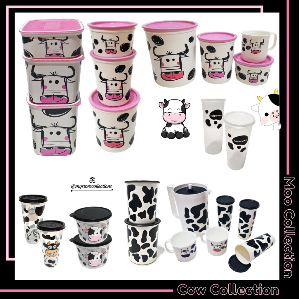 Cow Moo Collections Baseline • Canister • Tumbler • Pitcher  Indo - Import ( koleksi Sapi ) Tupwr