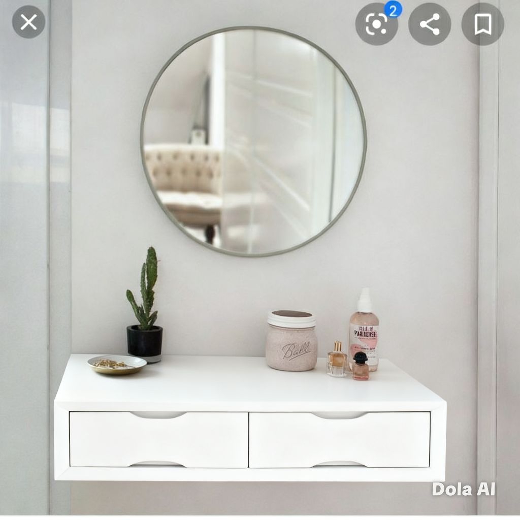 Rak Laci Dinding 2 Slot Minimalis 60. x 30 cm