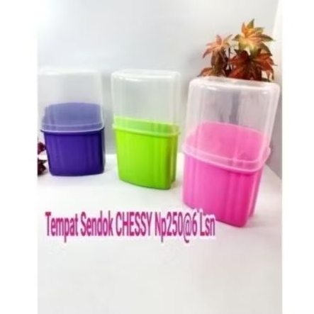 tempat sendok garpu dengan tutup/wadah sendok