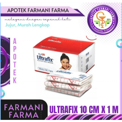 ULTRAFIX 10 CM X 1 M / PLESTER / PEREKAT PLESTER ONEMED / PLASTER PUTIH LUKA / PLASTER PENUTUP LUKA 