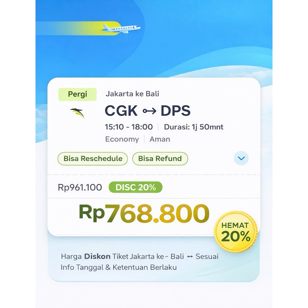 Tiket Pesawat Jakarta-Bali