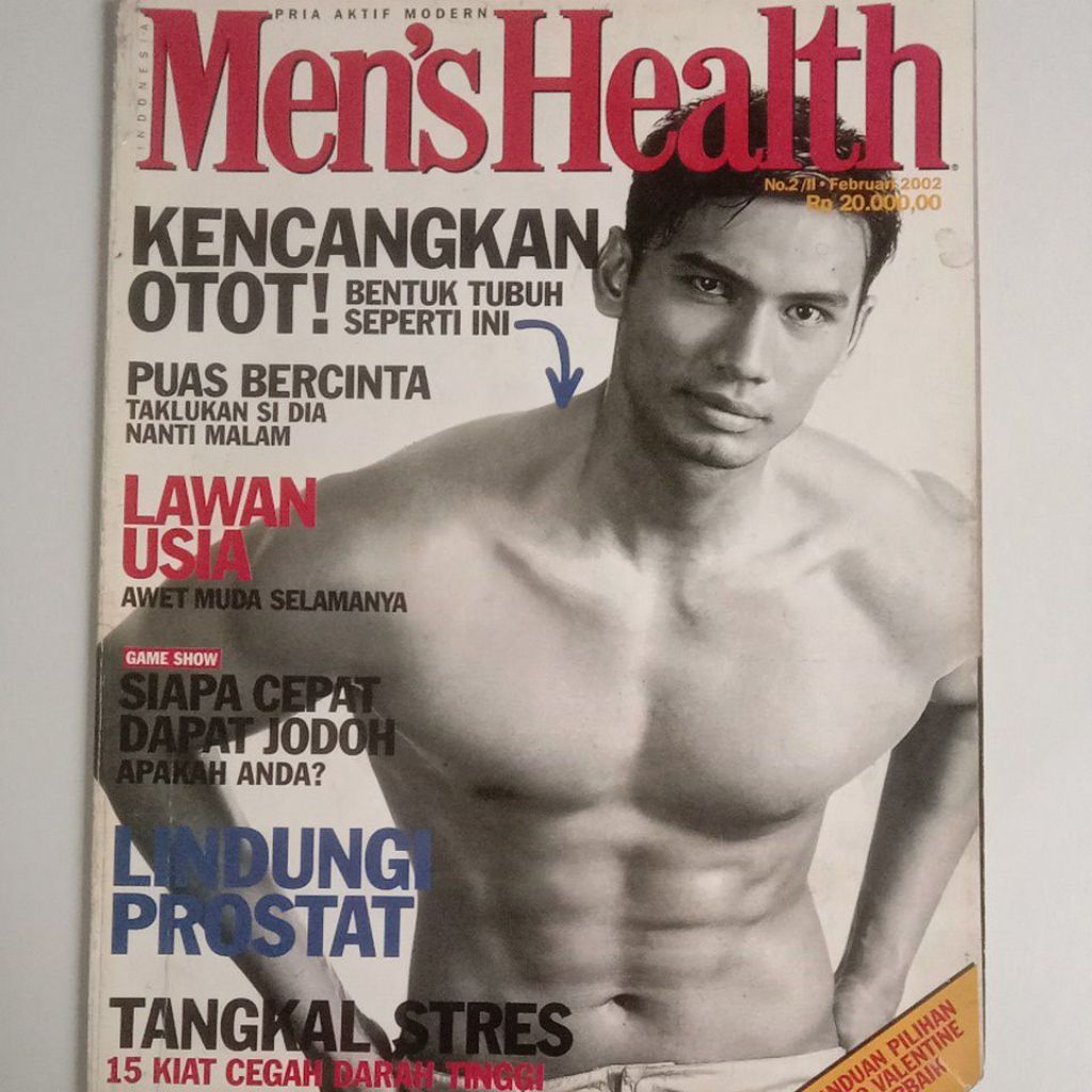 Majalah Kesehatan Men'sHealth Februari 2002 Cover Tampan Memed Casmad S