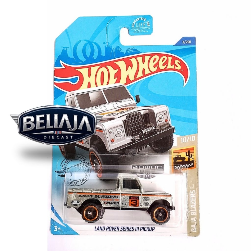 HOT WHEELS LAND ROVER SERIES III PICKUP ZAMAC