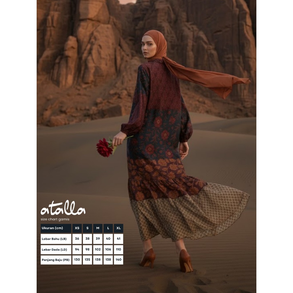 Gamis Atalla GA 267 / Atalla / Gamis Atalla Edisi Lebaran 2026