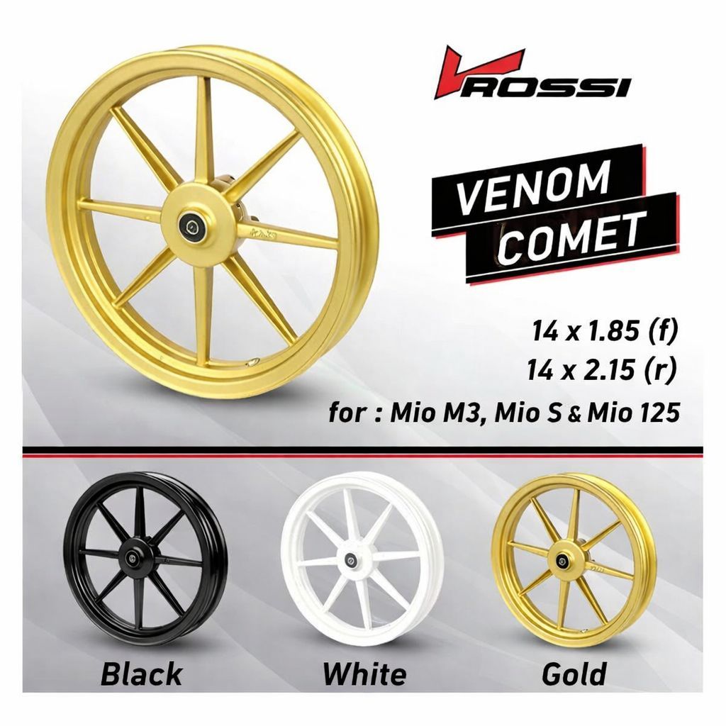 Rossi Venom Comet Velg 14x185/215 Warna SNI