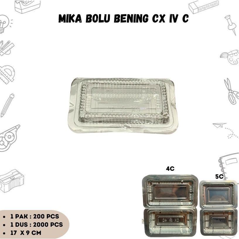 ISI 100 PCS / Mika 4C / Mika BX 4C / Mika Kue / Mika Makanan