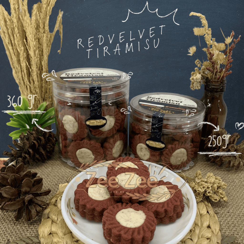 Kue Kering Redvelvet Tiramisu by Zee Zee Cookies Cemilan  Kue Kering Kiloan Manis Lebaran