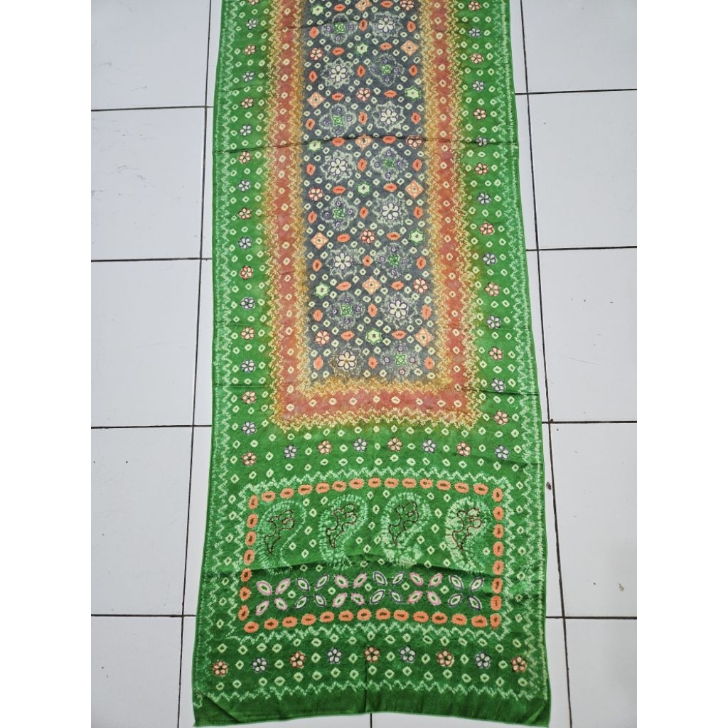 BATIK TULIS LAWASAN SELENDANG SUTRA JUMPUTAN