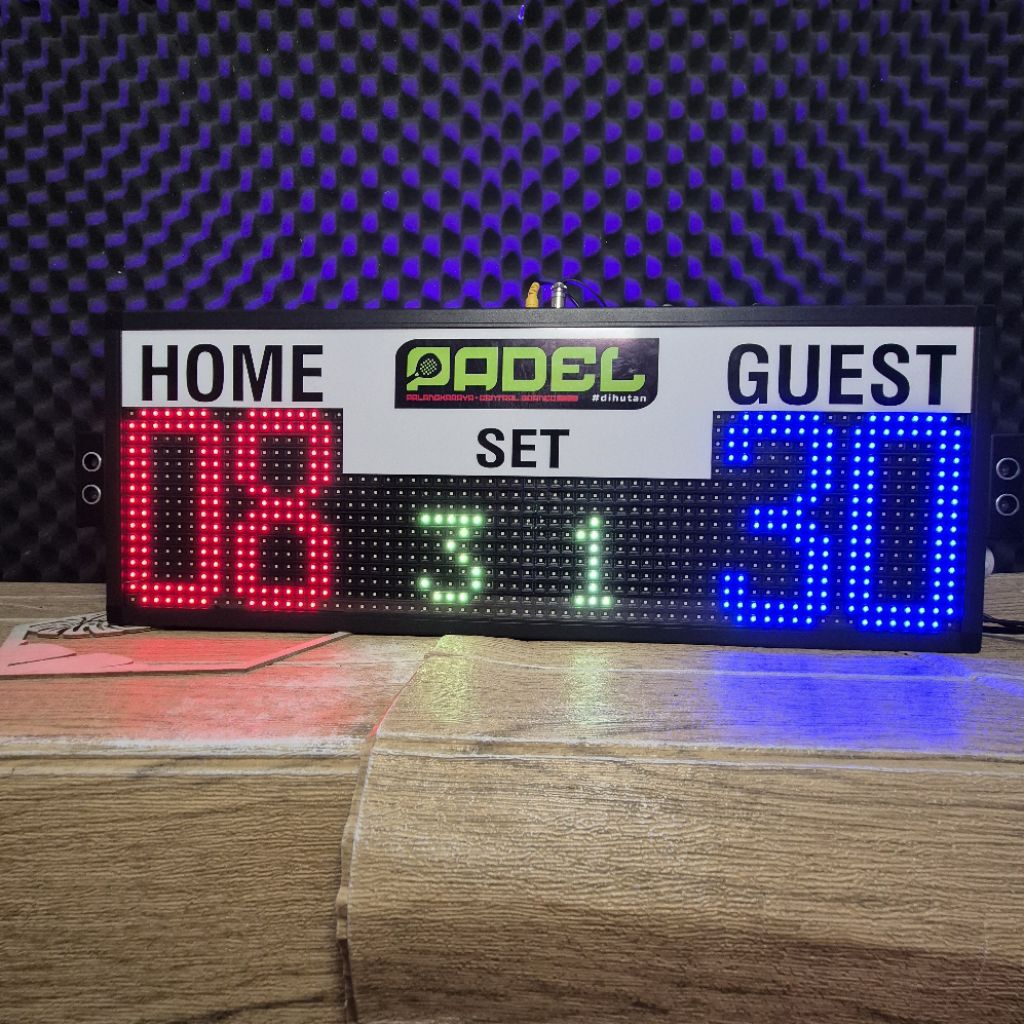 Papan skor padel digital led - Display Skor digital padel