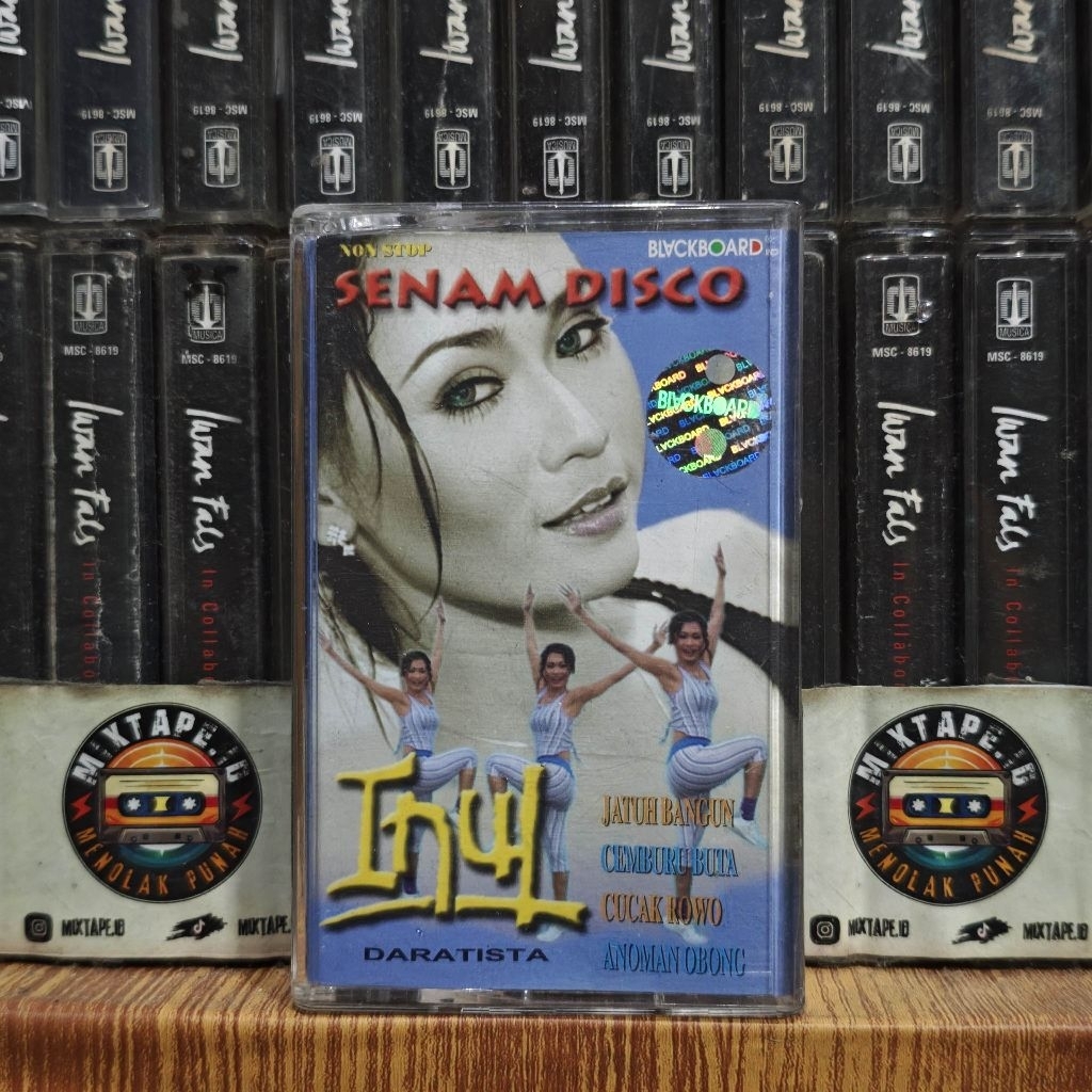 Kaset - Inul Daratista - Non Stop Senam Disco - Kaset Pita - Radio Tape - Radio - Pemutar Kaset - Re