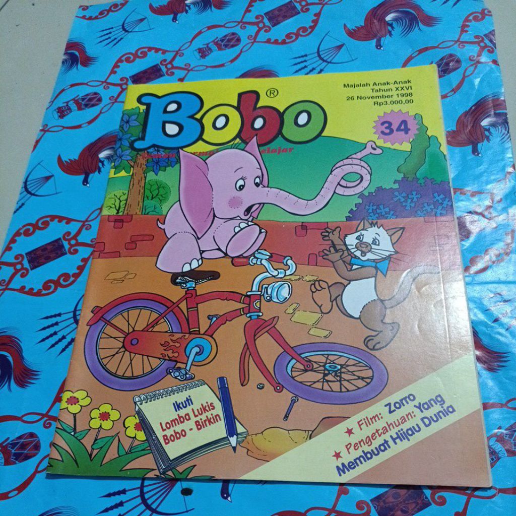 Majalah Bobo No 34 Tahun 1998