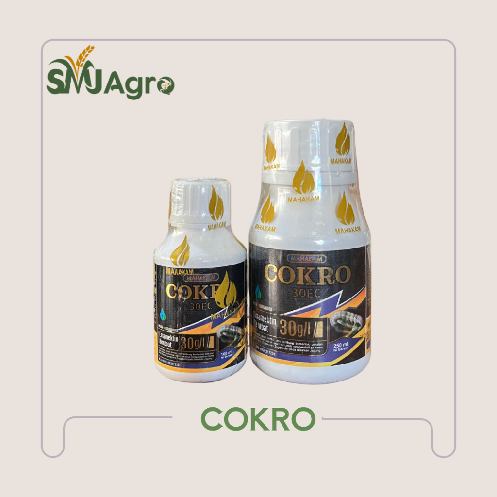 Cokro 30 EC Emmamektin 250ml Obat Pembasmi Ulat Tanaman Jagung Padi Bawang Merah