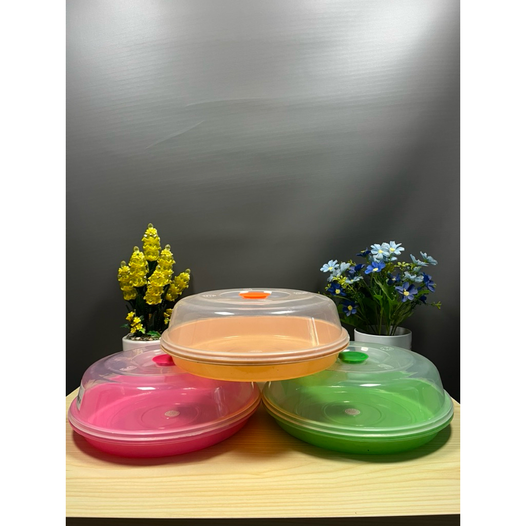 Tempat Makanan Plastik Bulat - Desain Unik, Warna Menarik, Mudah Dibersihkan