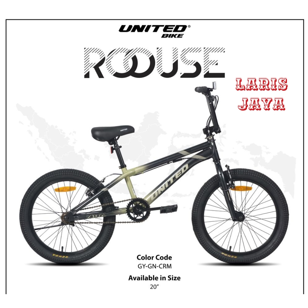 Sepeda BMX 20 Inch United Roouse Rotor Original Terbaru
