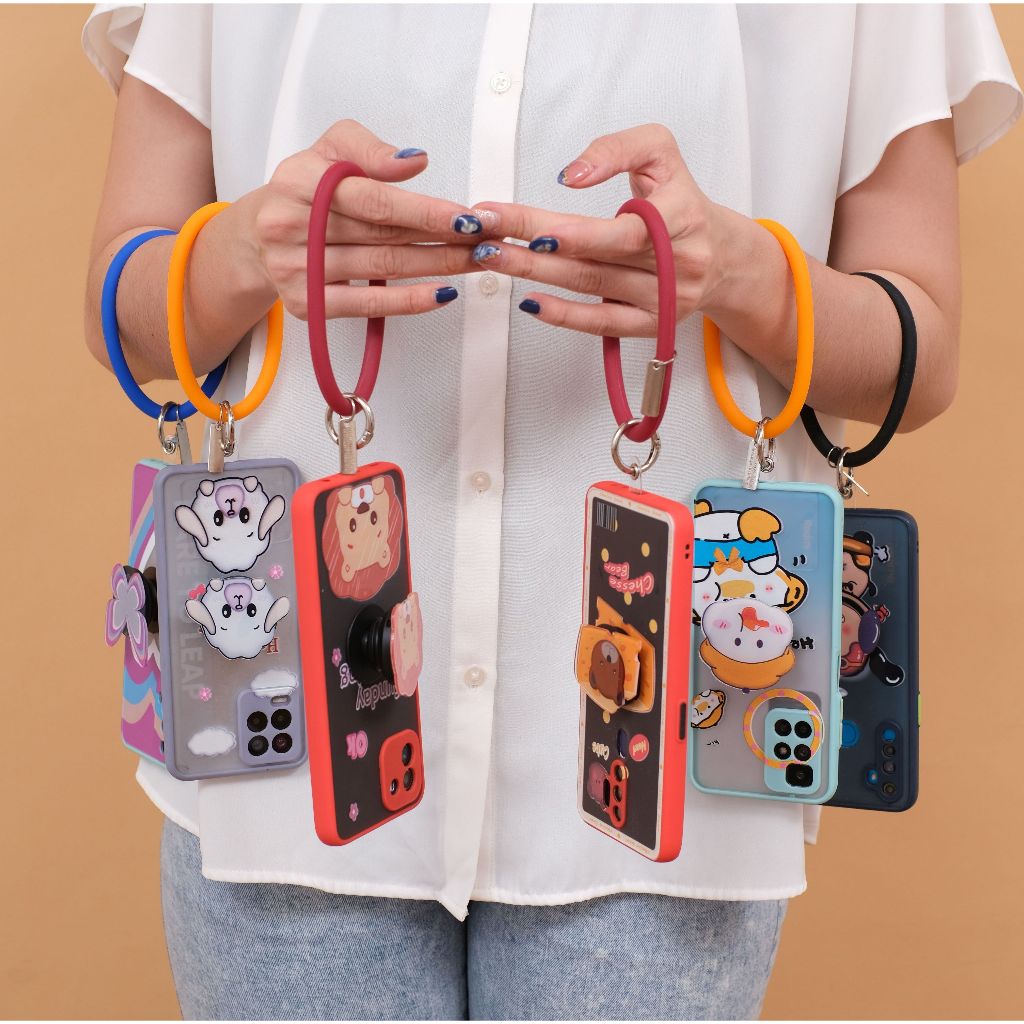 Casing Hp Cartoon Ring Itel Vision 1 Vision 1 Plus Vision 1 Pro Vision 2 Vision 3