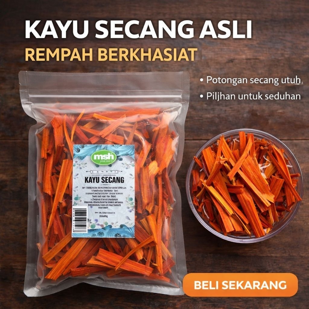 Kayu Secang Serut 50gr , Kayu Secang Serut Asli , Kayu Secang Serut Murni , Kayu Secang Serut Siap S