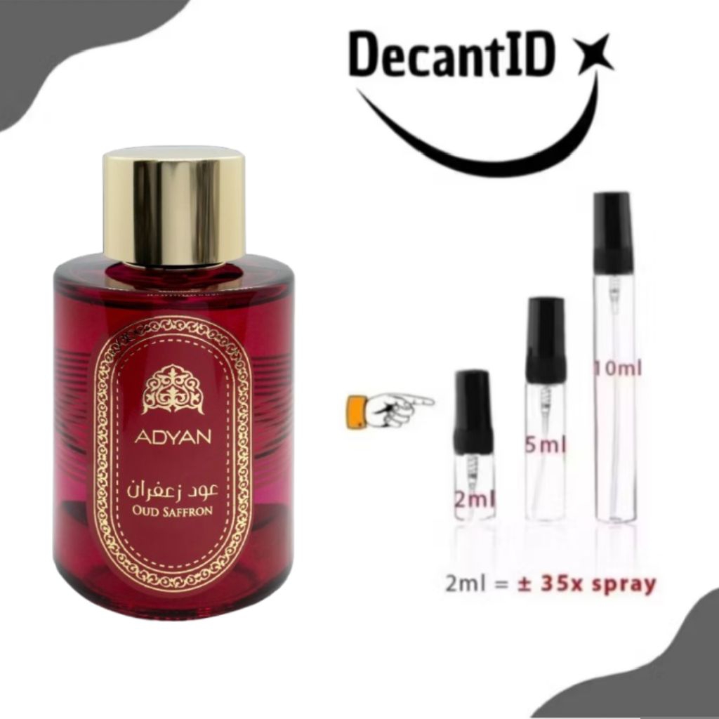 Decant Parfum Adyan Oud Saffron 2ml 5ml 10ml