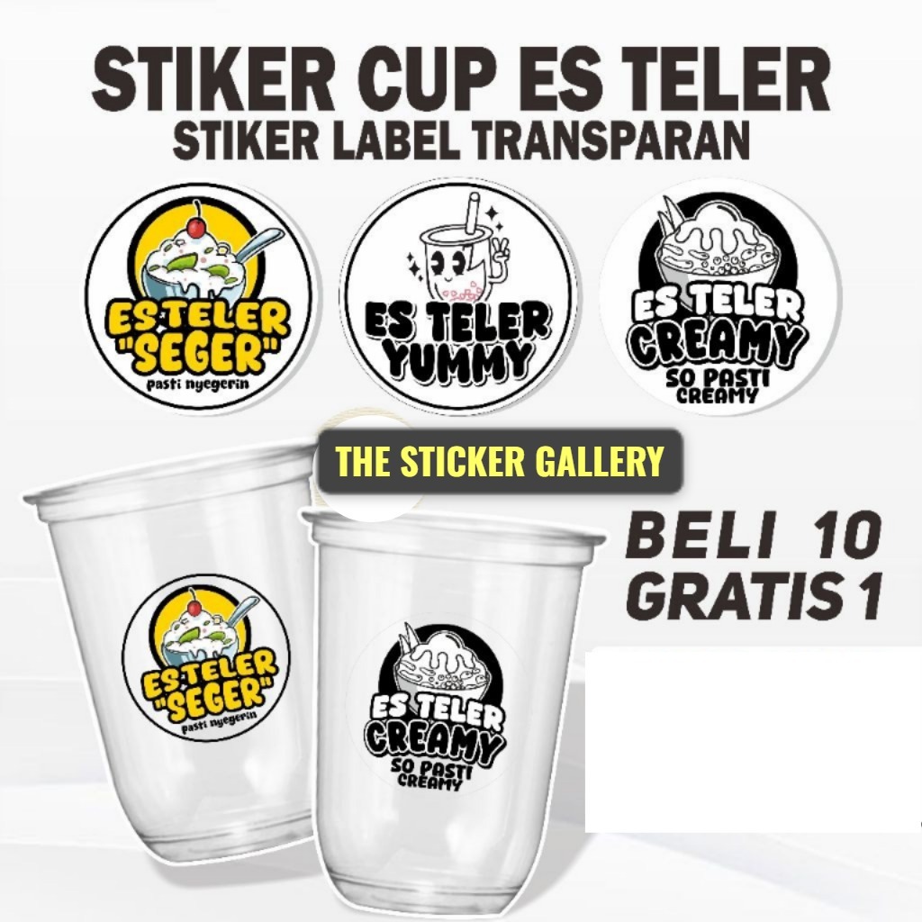 Cetak Stiker Es Teler Cetak Stiker Es Teler Stiker Cup Es Teler