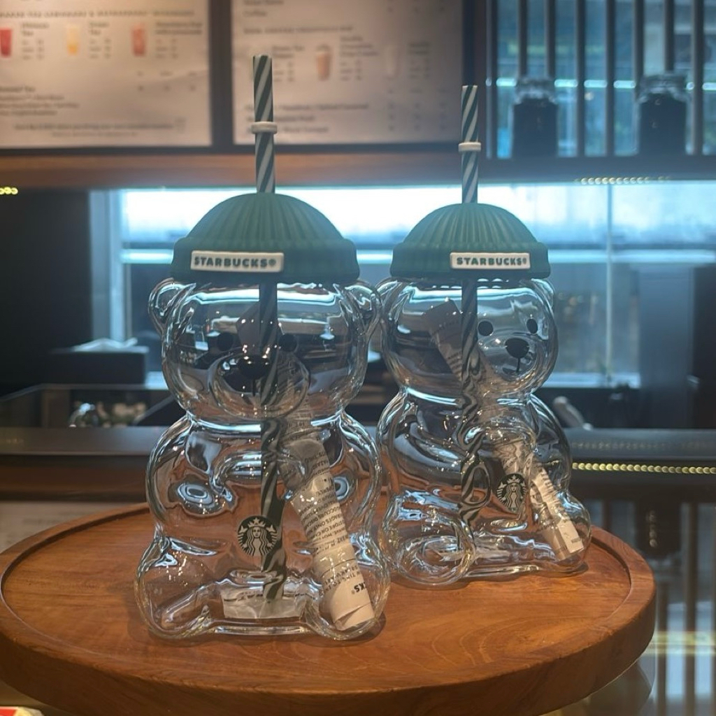 Original Starbucks Bearista Glass Cold Cup Tumbler Botol Kaca