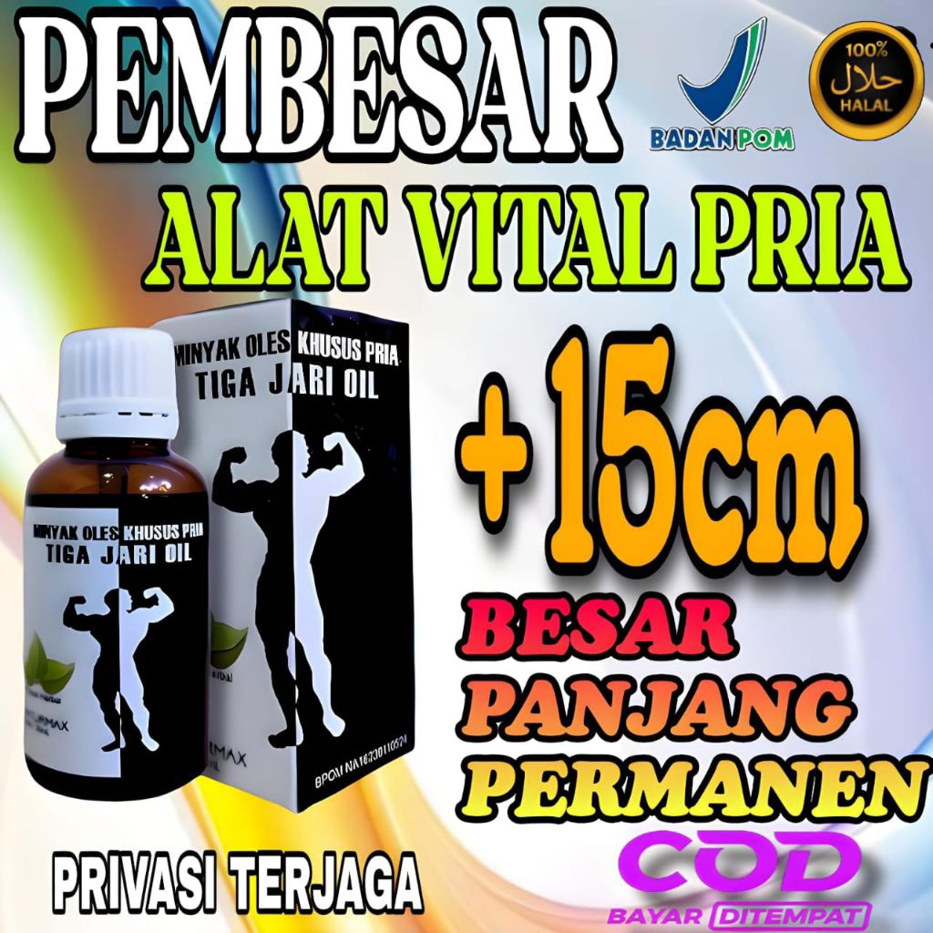 MINYAK DAUN BUNGKUS TIGAJARI-ORIJINAL BPOM PEMBESAR PENIS KUAT TAHAN LAMA PRIA DEWASA