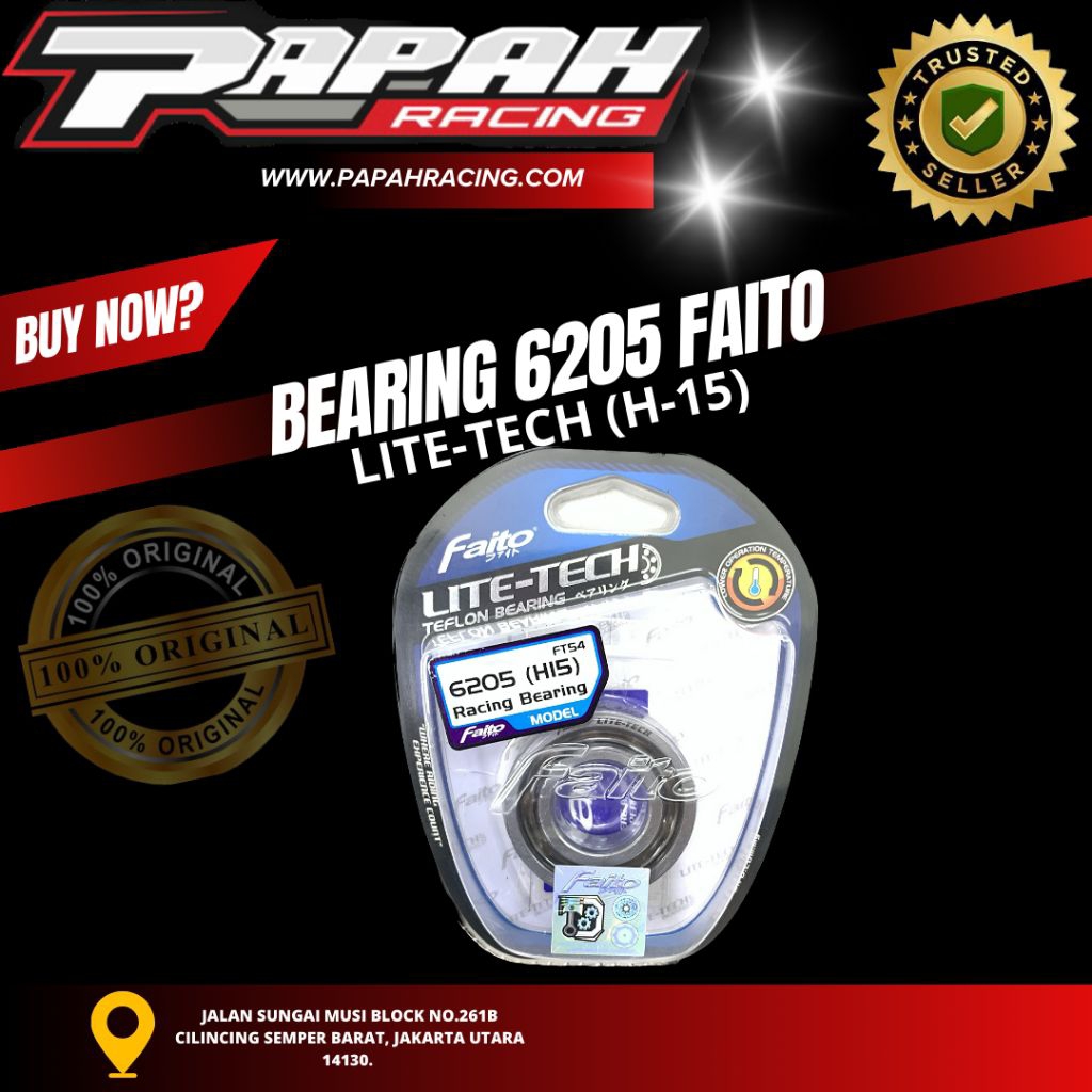BEARING 6205 FAITO LITE TECH (H-15)