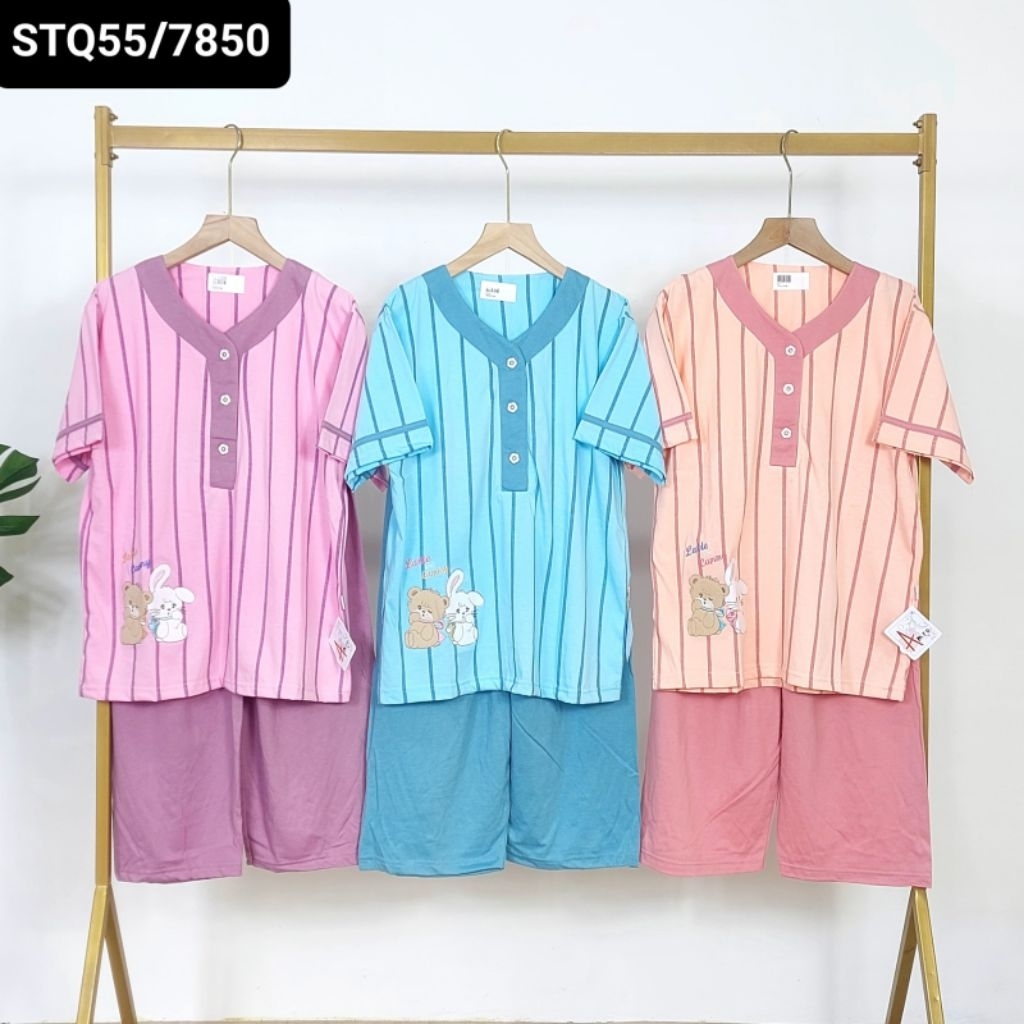 Babydoll Dewasa 3/4 Merk Amro Label Putih Termurah