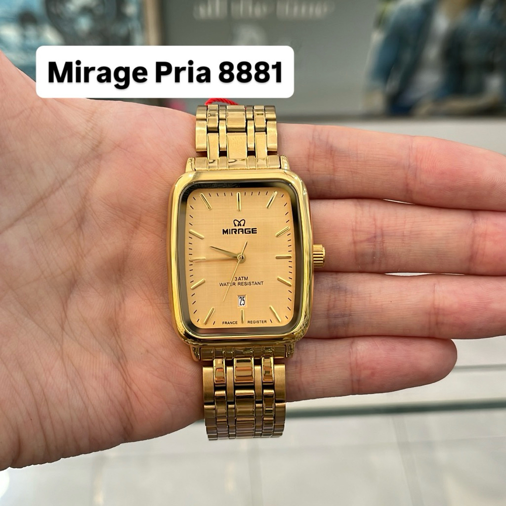 Jam Tangan Mirage 8881 Pria Gold