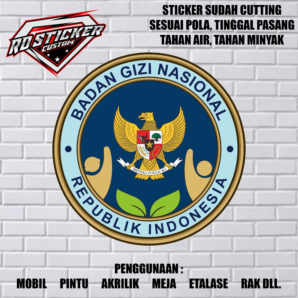 STICKER MBG STICKER SPPG STICKER BADAN GIZI NASIONAL