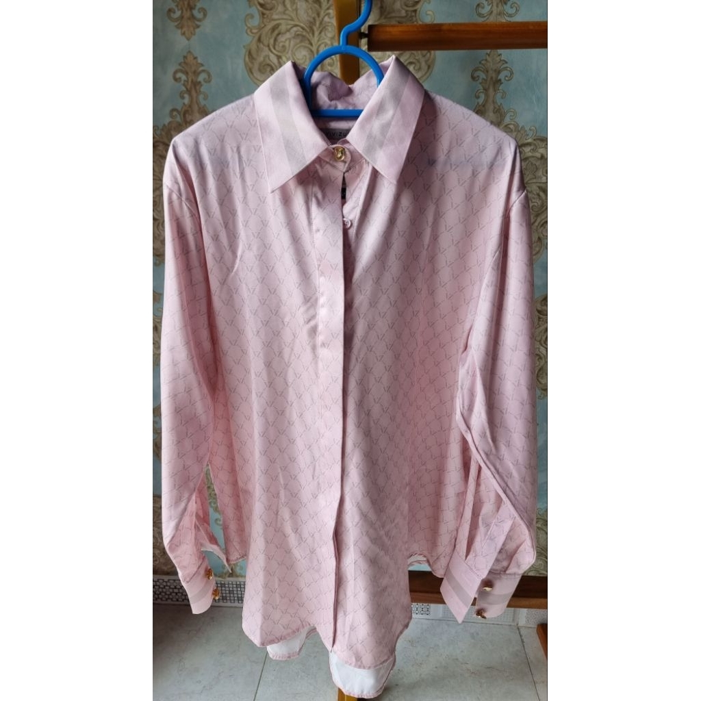 preloved monogram stripe top vivi zubedi size L