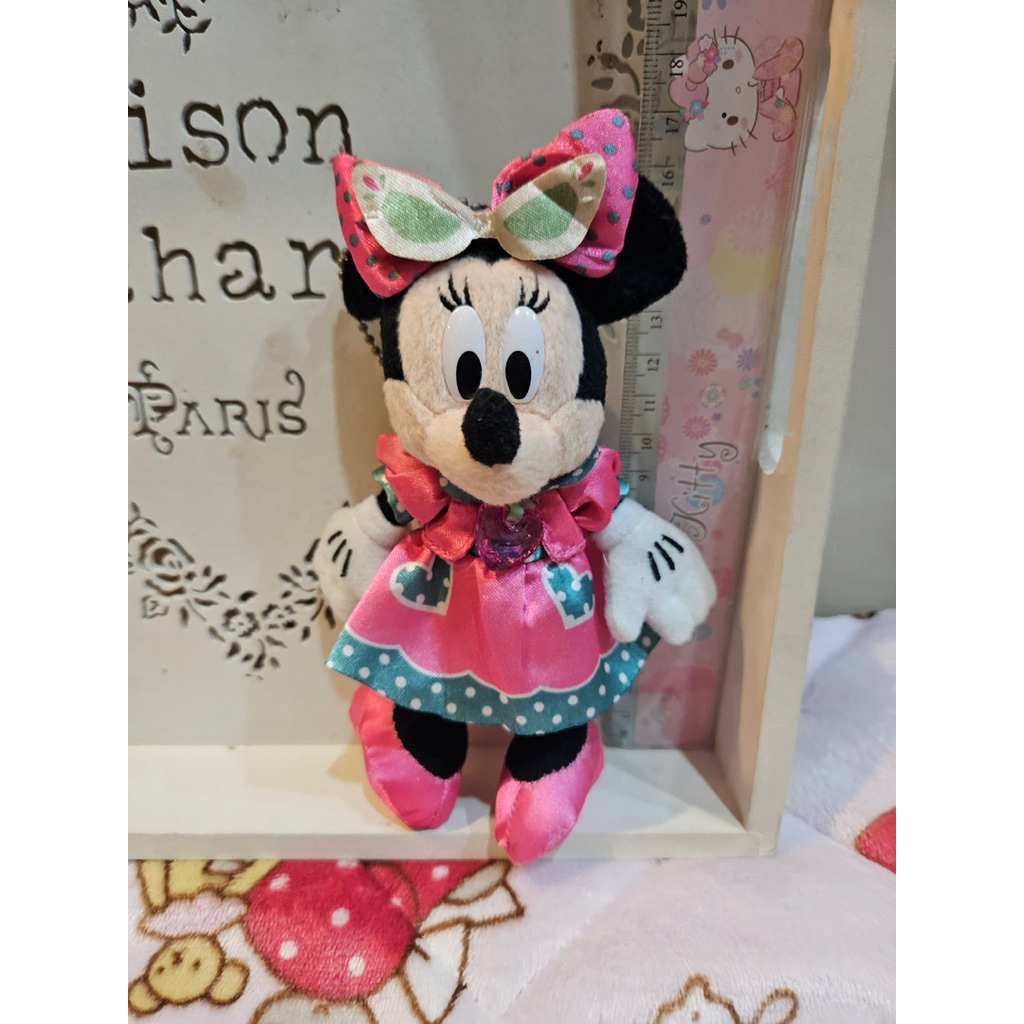Boneka disney minnie mouse bagcharm pink pita