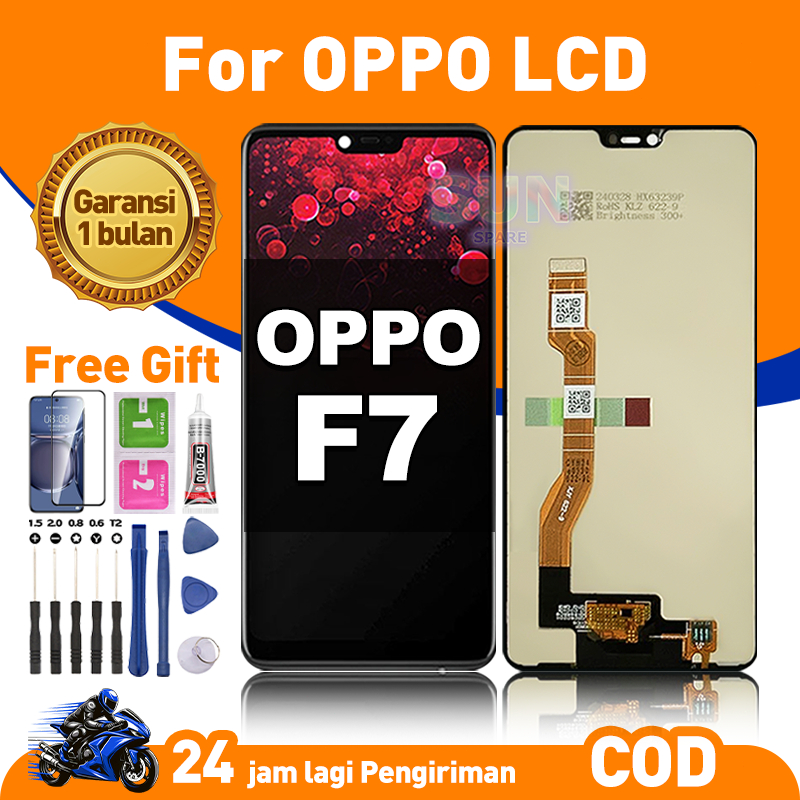 LCD For OPPO F7 Fullset HP Touchscreen untuk Glass Touch Screen Digitizer COD