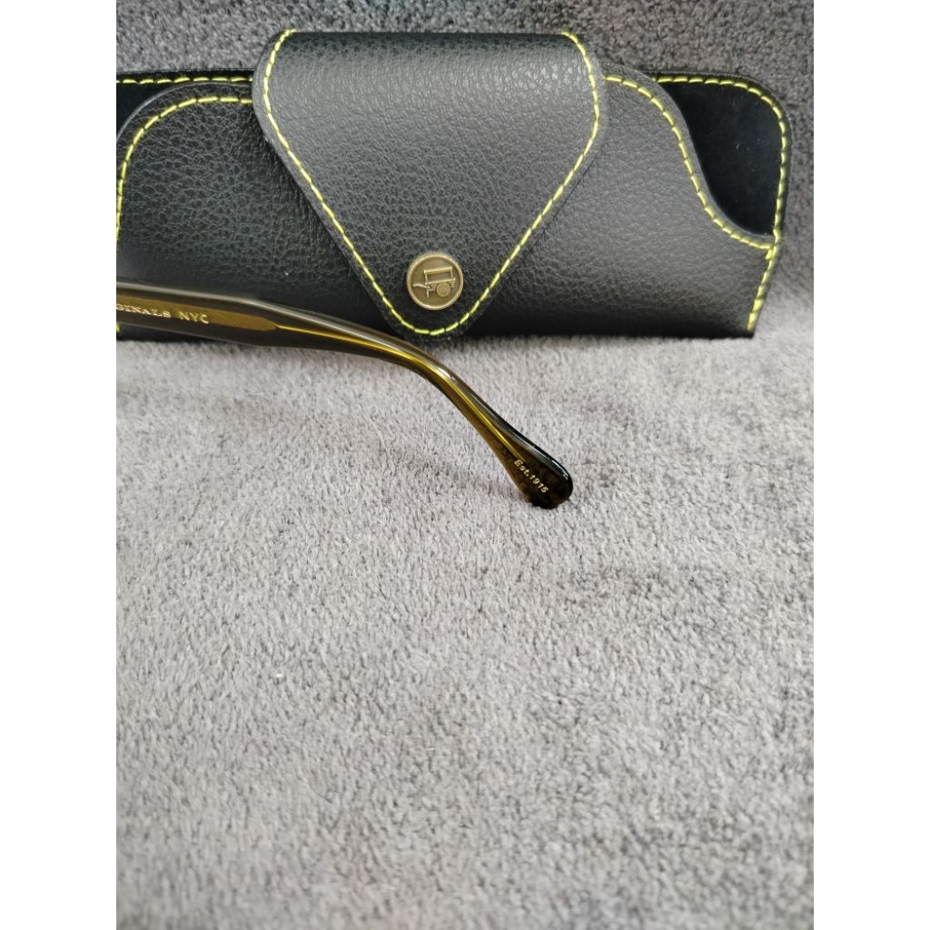 kacamata frem original moscot lemtos olive brown (size 46-24-145)