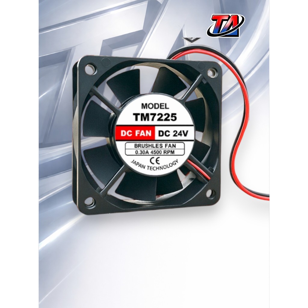 FAN 7x7 cm DC 12V 24V 28V 48V / KIPAS DC Cooler 24 VOLT MESIN LAS / CNC / INDUSTRI 90X90MM BRUSHLESS