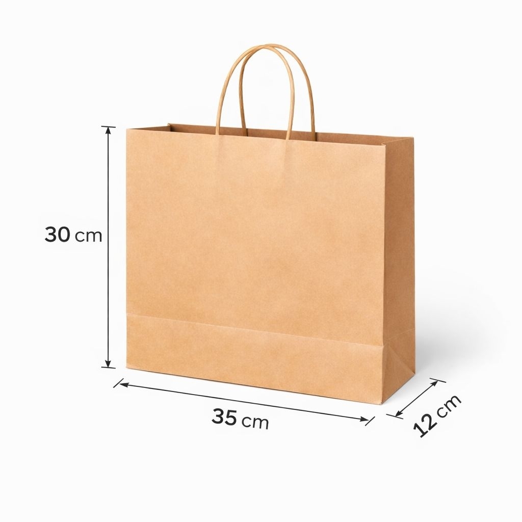 PAPERBAG / TAS KERTAS COKLAT 35X12X30