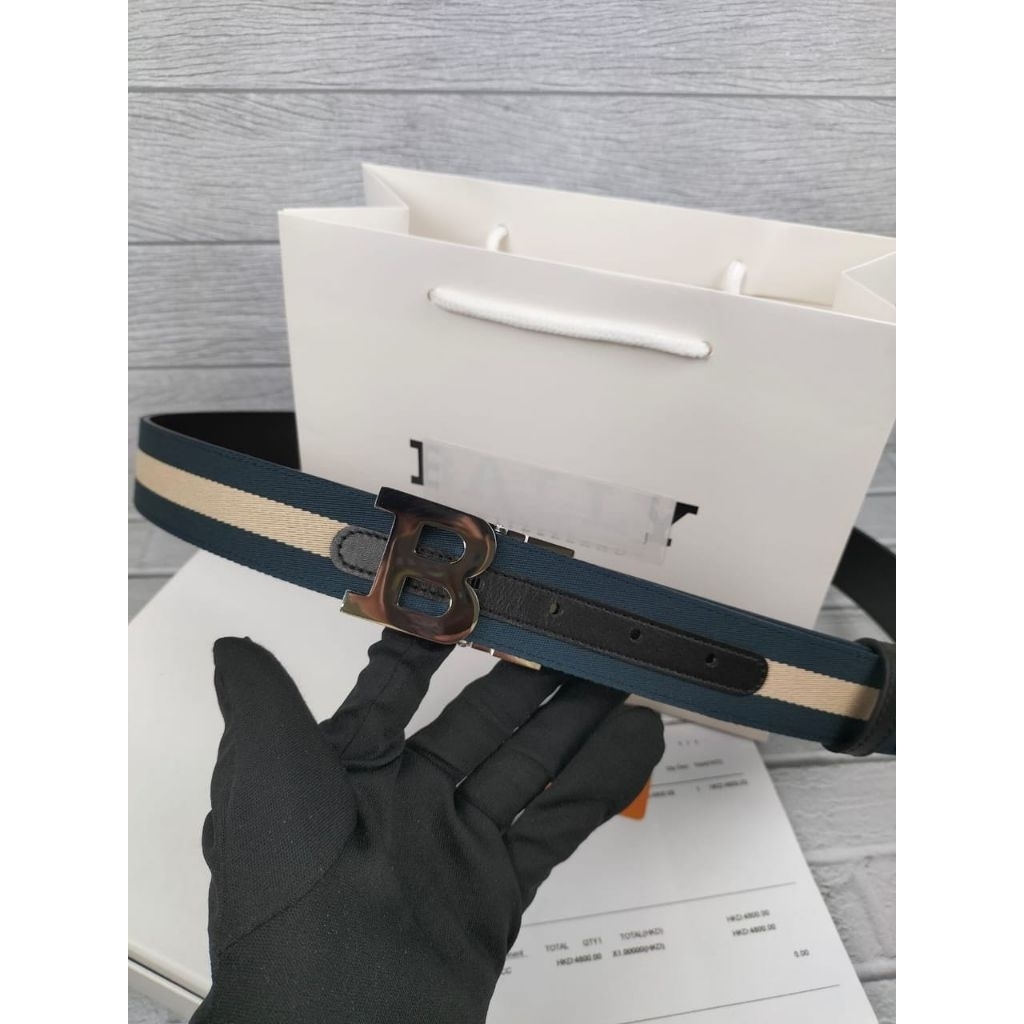 Ikat pinggang pria bally belt gesper pria
