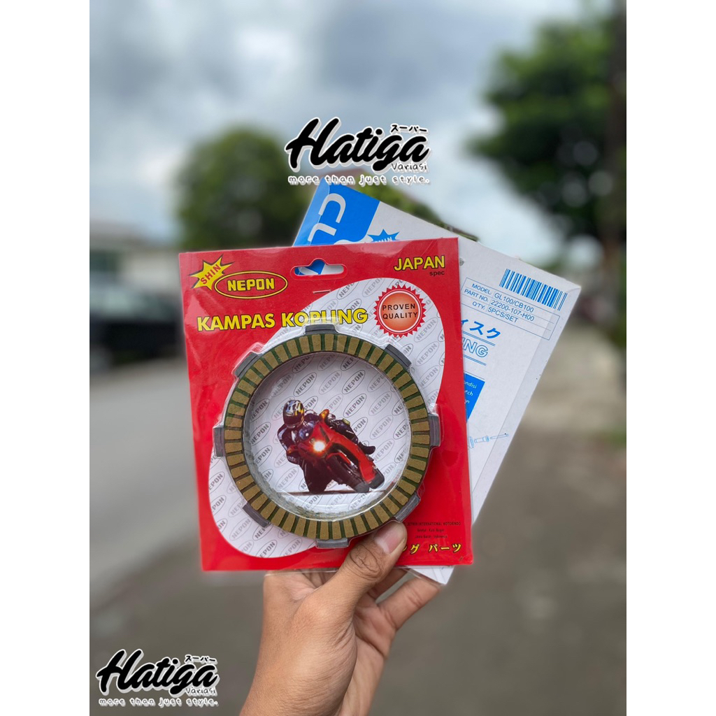 KAMPAS KOPLING PLAT KOPLING GL100 CB100 NEPON JAPAN KAMPAS KOPLING ORIGINAL NEPON JAPAN