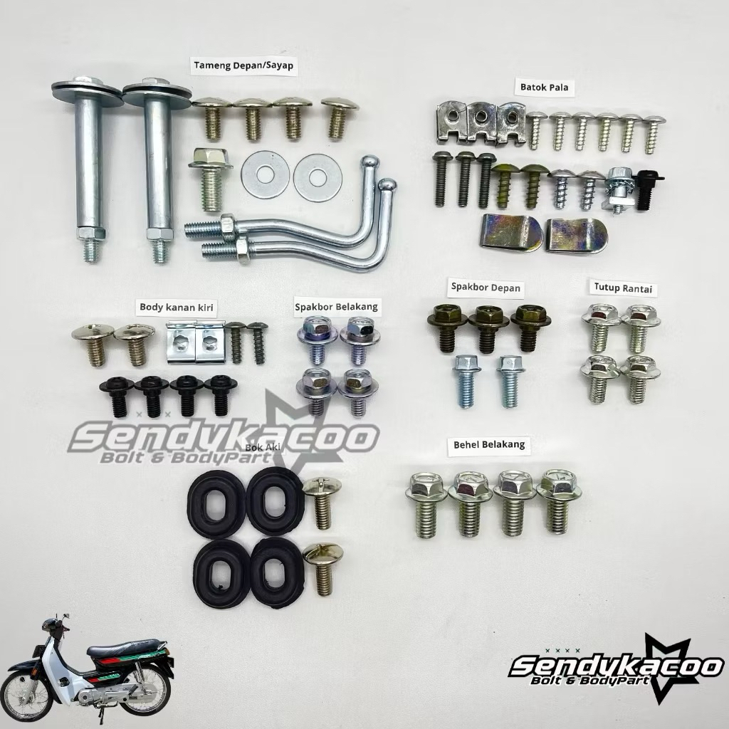 Baut Body Set Astrea Grand Bulus & Sabit Terlengkap - boltshop