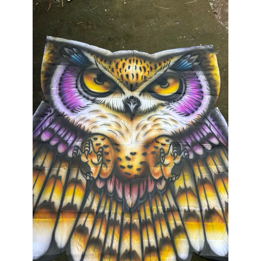 Kain Layangan Celepuk Airbrush A39 uk 150x175cm