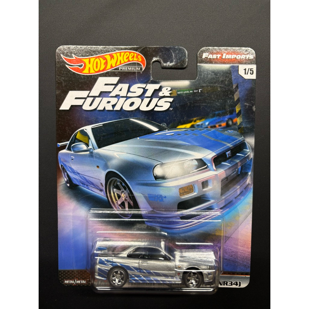 Hot Wheels Premium Fast & Furious Skyline GT-R (BNR34) Fast Imports
