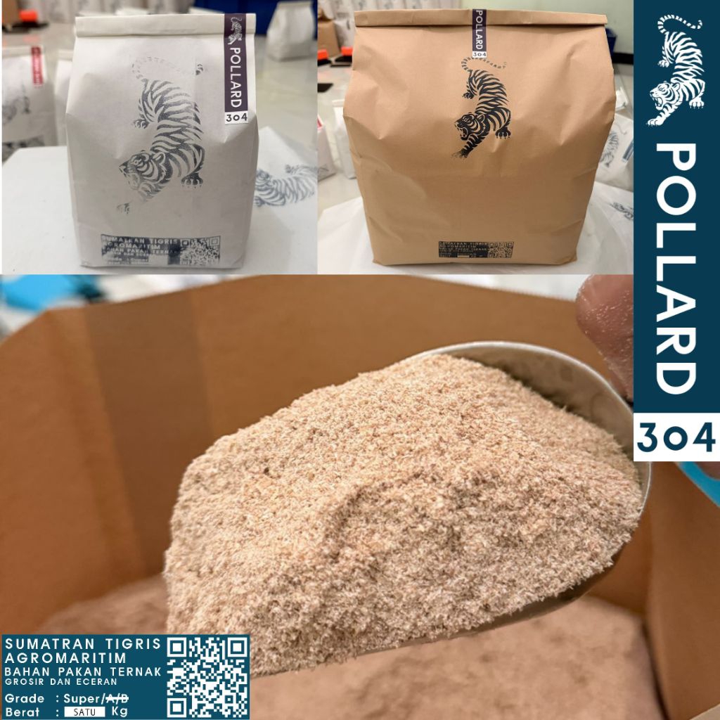 POLLARD 1KG/5KG /POLAR-DEDAKGANDUM(gradesuper)