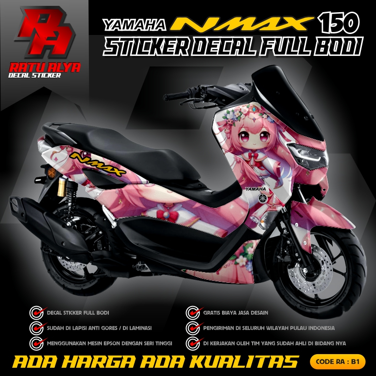 DECAL STICKER NMAX OLD 155 NEW/ DECAL NMAX CUSTOM GRATIS DESIGN