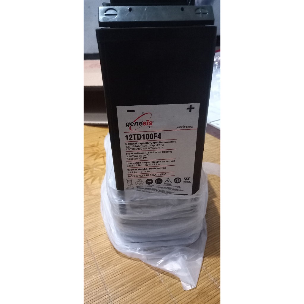 New Battery Aki Shoto Genesis VRLA 12V 100Ah  Valve Regulated Lead Acid AGM High Performanya