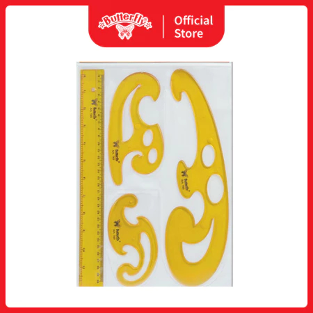 Butterfly Penggaris Pola Baju BT-740 / Set Penggaris