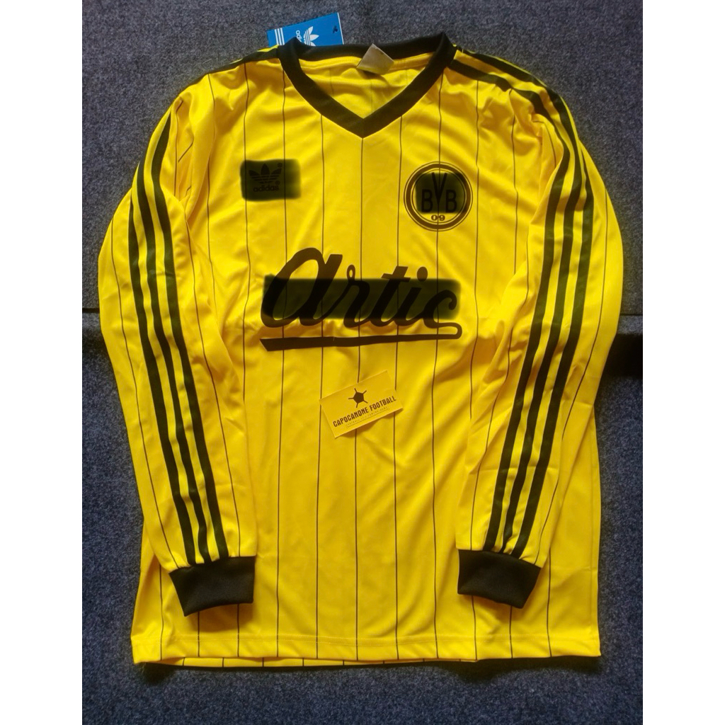 Jersey retro lawas Dortmund 1985 1986 1987 1988 home 85 86 87 88 Blokecore longsleeve panjang ls ske